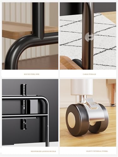 Soporte móvil para TV universal con ruedas, rotación 360° miniatura 6