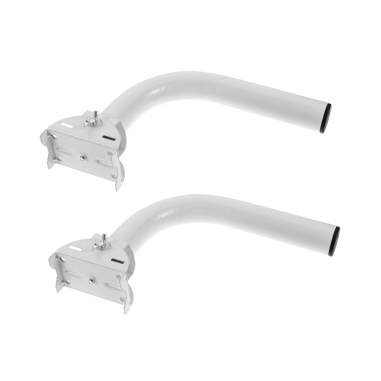 Ipetboom 2 pièces Support de Montage Réglable pour Antenne Extérieure Inoxydable Poteau pour Point Accès et sans Fil Installation Facile avec Angle Multiple Kit