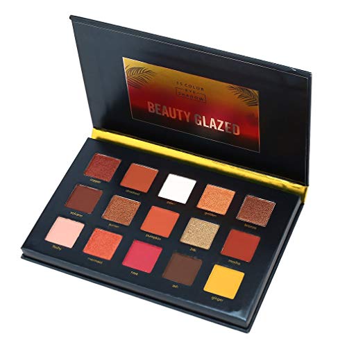 15 Colors Sunset Dust BEAUTY GLAZED Shimmer Matte Glitter Waterproof Eyeshadow Palette Eye Shadow Makeup Powder Palette