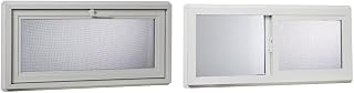 VBHI3218PR VBHI Vinyl Basement Hopper Window, 32" x 18", White & VBSI3214PR Window, 32" x 14", White