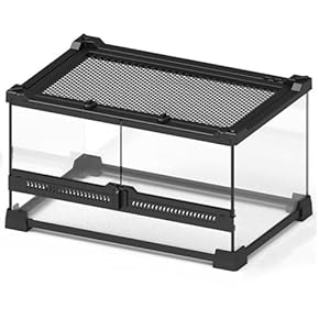 爬虫類 小動物 両生類 昆虫類ケージ　ガラスより軽く割れにくい取扱いが楽なケージ Amazon.co.jp: 爬虫類 ケージ 飼育ケージ 両生類 トカゲ ケージ