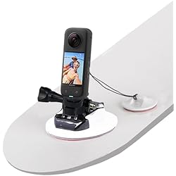 Gopro En Tabla De Surf Fotoleey Kit de montaje para tabla de surf para Insta360 X3, Go 3, X2, One RS/Go 2, compatible con cámara de acción GoPro