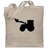 Baumwolltaschen sind der letzte Schrei: Die Stofftasche mit langen Henkeln ist mit 42 x 38 cm eine große Tasche mit viel Platz zum Einkaufen – Witzige Motive runden die Jutetasche aus 100% Baumwolle ab
