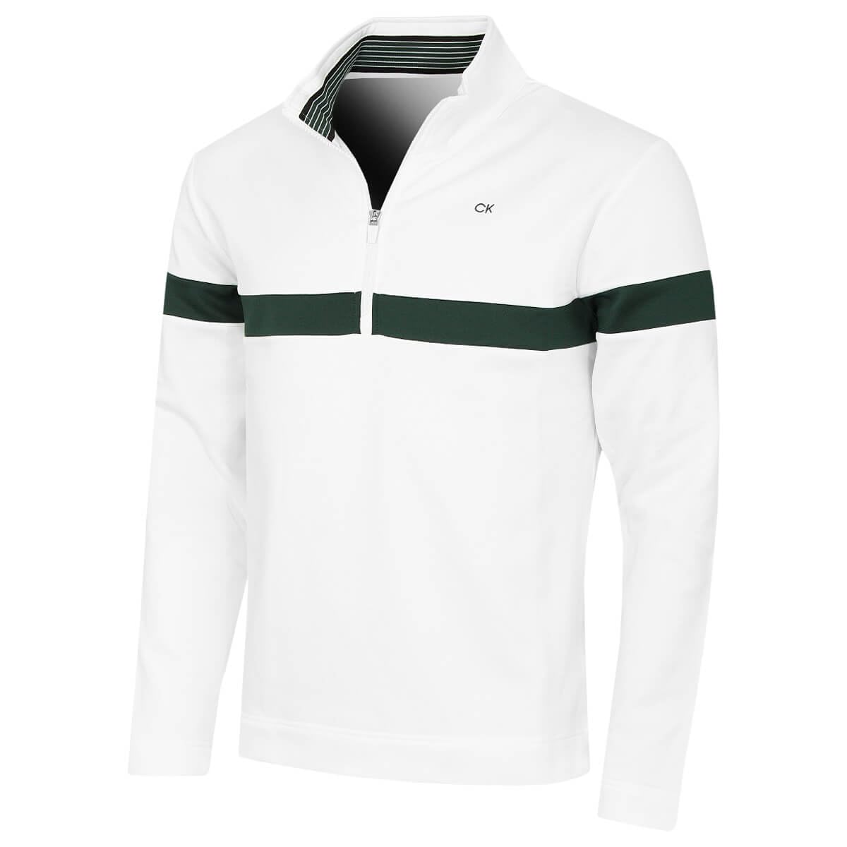 Calvin Klein Men's White Scale Ck Insul-Lite 1/2 Zip Sweater - Xxxxl