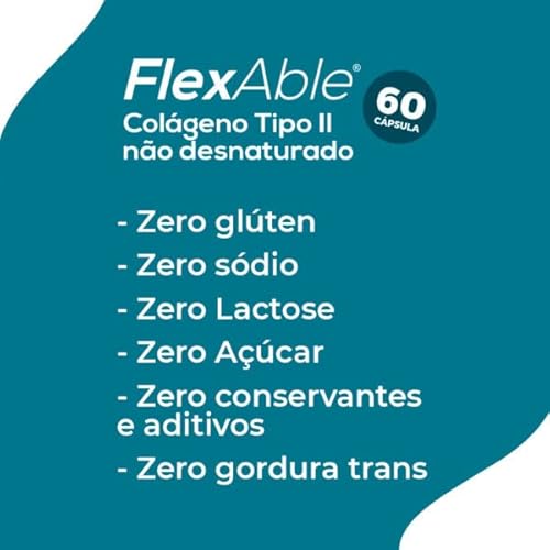 Flexable Colágeno Tipo Ii não desnaturado 60cáps Global Suplementos