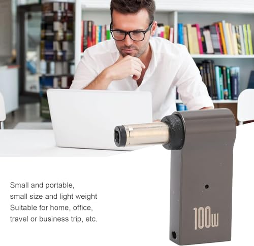 Image of Tobo USB C Female to DC Adapter, 90 Degree USB C to DC Cylindrical Socket 5.5 X 2.1 Mm, PD Power Charger Connector 100W 5A Portable Charging Adapter for Laptop