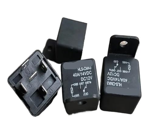 Relé HLS-CMA3 DC12V de 5 pines con base incluida para automoción