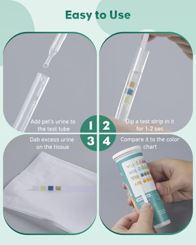 pawfly urine test strips 100 strips pet urine testing strips for ketone glucose specific gravity amp ph urinalysis test strips for vets
