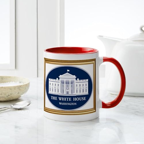 Taza de cerámica 11 oz blanca miniatura 4