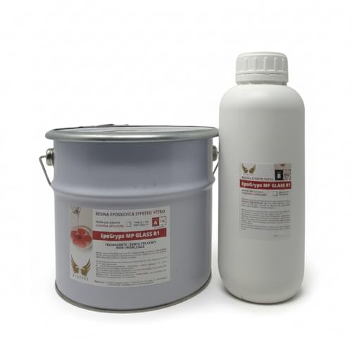 Résine époxy effet verre EpoGryps MP GLASS R1 coulée transparente 3 kg