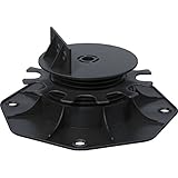 Der Standfuß mit einem Durchmesser von 19 cm eignet sich bei druckfesten Unterlagen als Fundamentersatz.