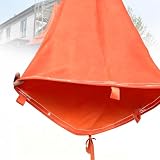 fnotlfue Heavy Duty Construction Trash Chute Section, Extra Thick Reinforced Construction Debris Chute System, Waterproof Tear-Resistant Canvas, for Roofing, Demolition & High Building 2 * 10m