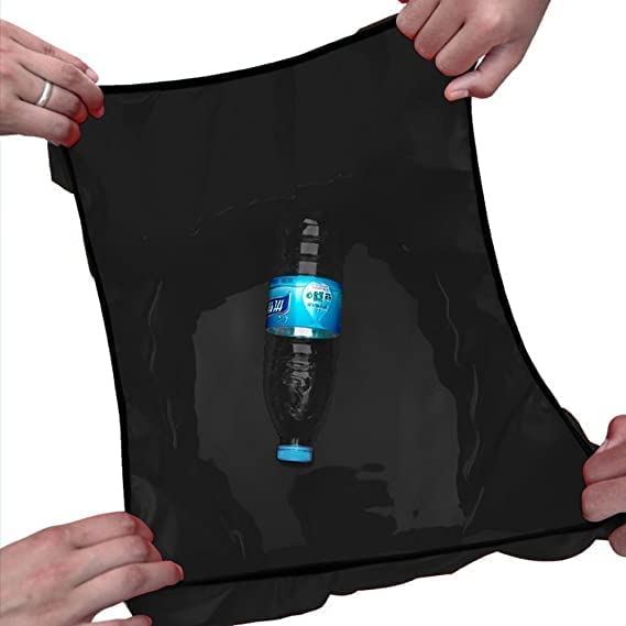 AARAL Bag Cover Waterproof Rain Cover for Backpack Bags, Rainproof Dust Proof Protector Elastic Adjustable School Bag Cover, Luggage Bag Cover with Pouch Free Size Heavy(Black,1 pcs) 3