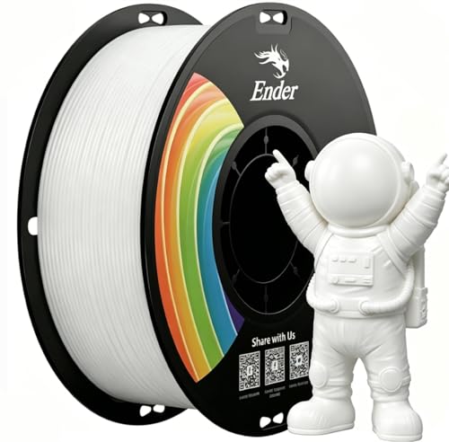 Creality Ender-PLA+ 3Dプリンターフィラメント 1.75mm径 寸法精度±0.03mm 正味量1KG 高靭性強化 繰り返し曲げても折れにくい 目詰まり・もつれ・ゆがみ・反り大幅抑制 気泡少なく安定押し出し 高精度仕上げ 初心者向け環境配慮素材 ほとんどのFDM3Dプリンター対応 K1C/K2/K2 Pro/K2 Plusに対応