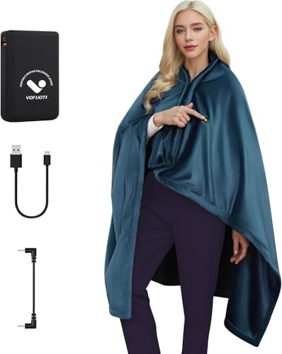 Vofuoti Große Heizdecke Kabellos mit Akku, 20000mah, Tragbare Heizdecke,...