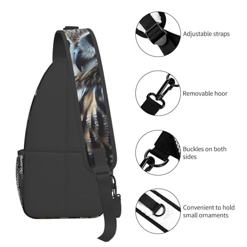 Bolso Cruzado Owl and Moon para Hombre y Mujer miniatura 5