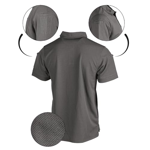 Polo tactique Mil-Tec mixte militaire en coton et polyester résistant - 3