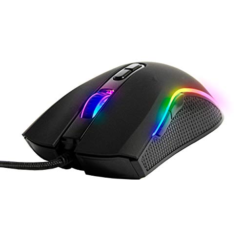 Silvergear Gaming Muis met RGB kleuren, Optisch, Bekabeld, 800-6400 DPI (6 DPI stages)