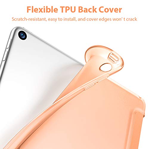 Image of ESR Rebound Slim Smart Case Specially Designed for iPad Air 3 10.5 inch 2019, Flexible TPU Back Cover with Rubberized Coating, Auto Sleep /Wake and Viewing /Typing Stand for iPad Air (3rd Gen) 2019, Papaya