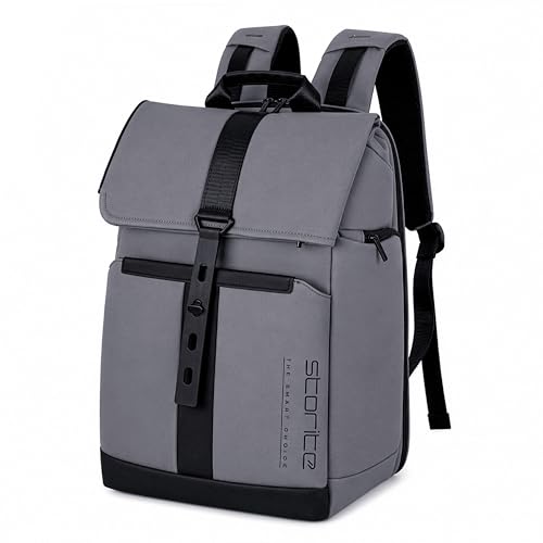 Image of Storite Premium Laptop Backpack for Men & Women | 15.6 inch Laptop Bag | Water Resistant Business Travel Backpack | Durable Smart Bag (Grey)