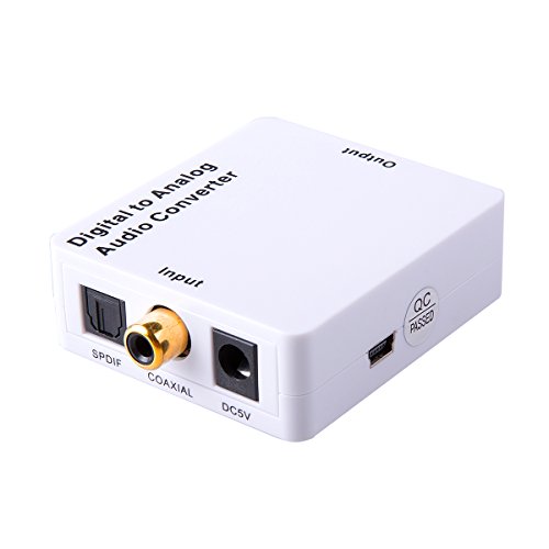 Convertidor de audio digital para conectar Smart TV a un amplificador