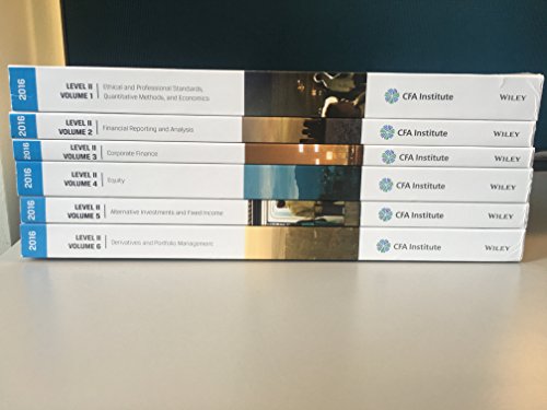 CFA LEVEL 2 2016 ORIGINAL BOOKS US EDITION
