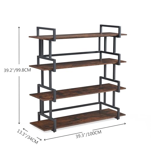 Join Iron JR-736 4-Tier Modern Industrial Ladder Bookshelf thumb #2