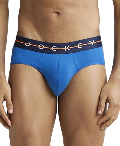 Image of Jockey NY15 Men Super Combed Cotton Elastane Stretch Solid Brief with Ultrasoft Waistband