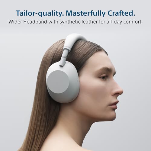 Image of Sony WH-1000XM6 The Best Wireless Noise Canceling Headphones, HD NC Processor QN3, 12 Microphones, Adaptive NC Optimizer, Mastered by Engineers, Studio-Quality-Platinum Silver