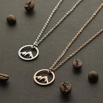 Nuoli Damesketting met golven, 45 5 cm, verstelbaar, hoogwaardige halsketting met golven, sieradenhanger voor vrouwen en meisjes, van roestvrij staal, 45 cm bis 50 cm verstellbar, Roestvrij staal