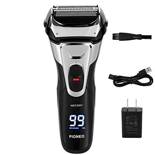 Electric Razor for Men, Cordless Rechargeable Mens Shaver for Shaving and Trimming Wet