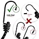 COM-FOUR® 2X Reisewäscheleine - 180-350 cm je Leine- Camping Wäscheleine mit reflektierendem Spanngummi - Wäscheleine mit je 12 Metall Klammern - Mobile Wäscheleine mit Haken (schwarz/schwarz)