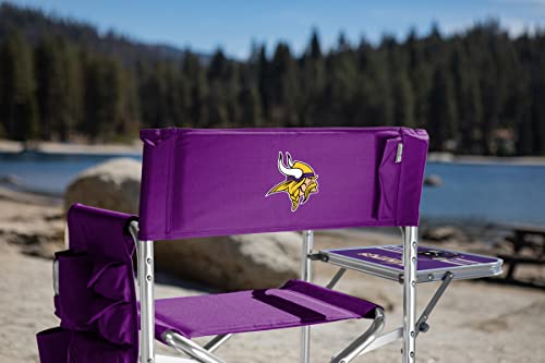Image of Picnic TIME NFL Unisex-Adult NFL Sports Chair with Side Table, Beach Chair, Camp Chair for Adults