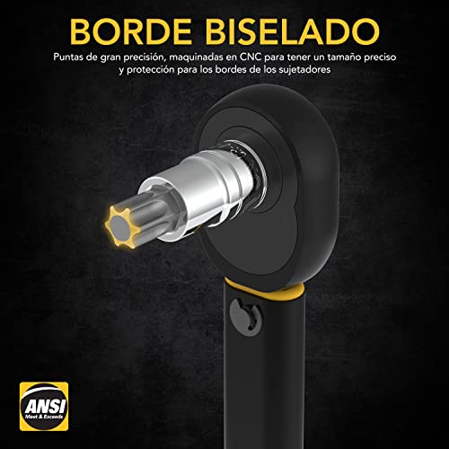 Miniatura 5 de Lexivon Juego De Llaves De Vaso Torx De Acero Aleado S2 Premium Juego De 13 Piezas Star T8 - T60 Estuche De Almacenamiento Mejorado Lx-143