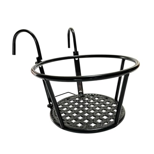 BESPORTBLE 2 Piezas soporte de maceta accesorio de maceta Jardinera colgante aire libre jardin vertical jardín vertical jardinera de barandilla desmontable macetero metalico para balcon