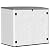 KINYING Horizontal Outdoor Storage Shed,47 Cu.ft Resin Outdoor Storage Cabinet Waterproof for Garden/Patio/Backyards