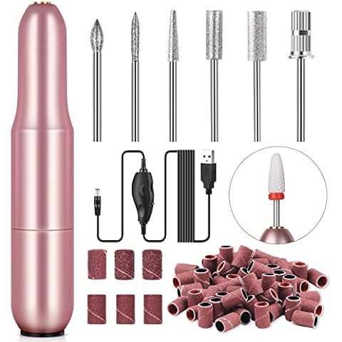 Saviland Elektrische Nagelfräser, 7 in 1 Professionell Elektrisch Nagelfeile für Gelnägel, 20000 u/Min Verstellbare Geschwindigkei Pediküre Maniküre Set für für Acryl Gelnägel, Nagelhaut Shellac Nagel Cover