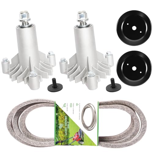 42" Mower Deck Rebuild Kit with 2 Spindles, 1 Deck Belt, fits Craftsman Husqvarna LT2000 LT1000 YTH1842 DYT4000