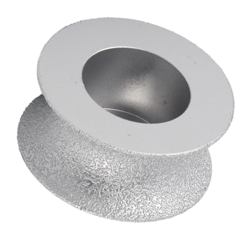 Grinding Wheel, Brazed Grinding Wheel, High Efficiency for Stone Marble Granite, Use with Angle Grinder, Suitable for Concrete Exterior Wall Grinding (Concave grinding wheel 3.0)