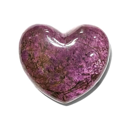 Image of Starborn Polished Purpurite Heart, size 22mm, 1 piece
