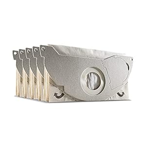 Kärcher Original Papierfilterbeutel KFI 252: 5 Stück, 2-lagig, passgenau für Kärcher Mehrzwecksauger WD 2 Premium, KNT 2 Premium, WD 2.400 M, WD 2.500M, Artikelnummer 6.904-143.0