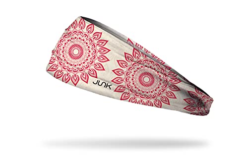 Image of JUNK Brands Big Bang Lite Floral Headband - Moisture-Wicking, Performance Fabric, Non-Slip, Sports Sweatband for Men & Women