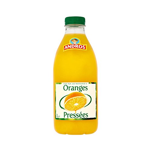 Andros Jus 100% Pur Pasteurisé d'Oranges Pressées 1 L