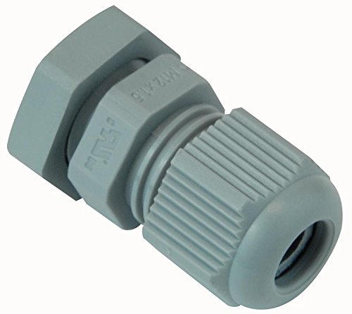 Image of Nylon IP68 Rated M12 Cable Gland Gry; Cable Diameter Max:6mm; Cable Gland Material:Nylon; Qty X 1