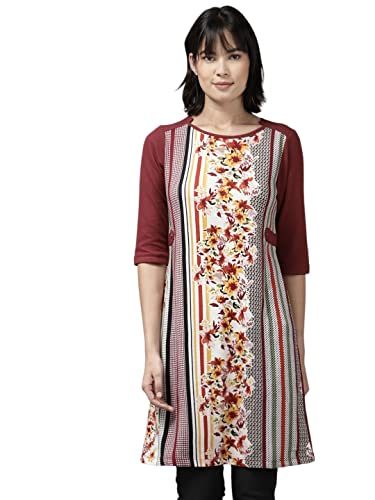 Image of Aarika Women's Regular Fit Shirt (TP-WL-W-M-12157 Maroon M)