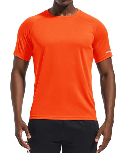 Image of Men's Quick-Dry Sportswear T-Shirts,4 /6 Pack Breathable Moisture Wicking Gym Tops for Training & Workout,Short Sleeve Tees