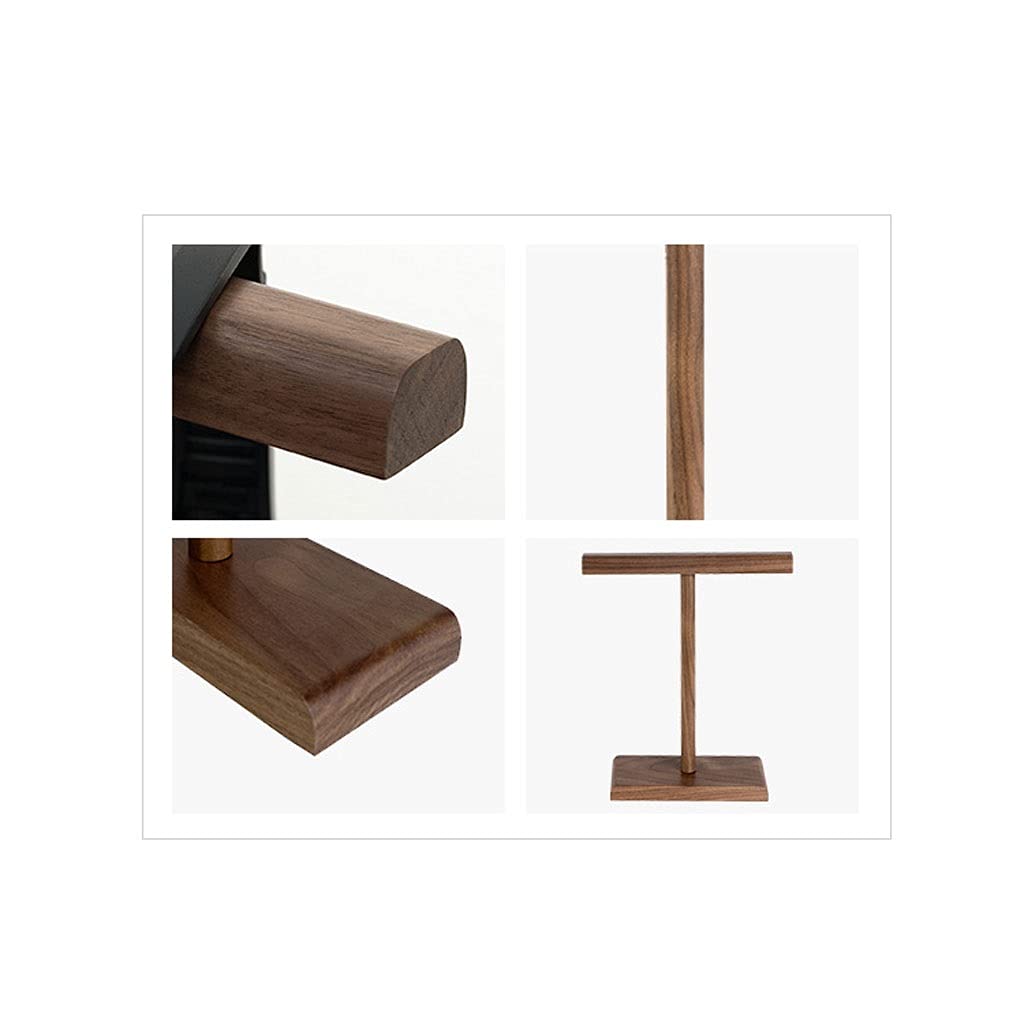 TOMYEUS Supporto per Cuffie Holder Holder Verticale Stand in Legno Desktop Headphone Gancio Cuffia Display Display Stand Gioco Accessori da Tavolo Cuffie Supporto 11.02 Pollici Alto Stand per Cuffie