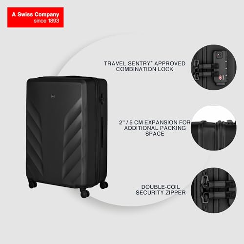 Image of WENGER, Motion, Hardside Suitcase, Swiss Designed, Travel Luggage Bag for Business & Leisure
