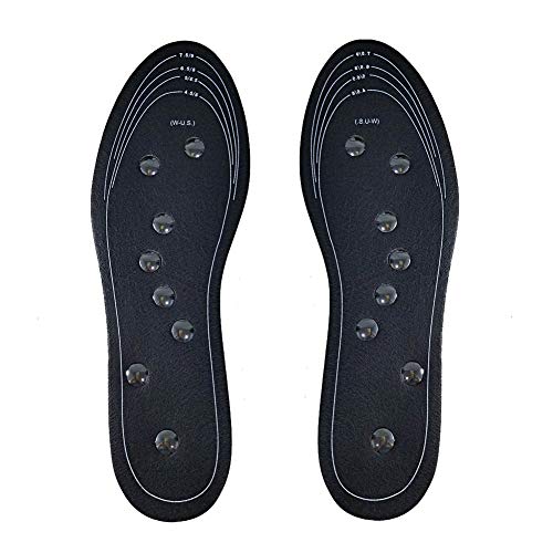 Domeilleur 1 par de Plantillas de acupresión magnéticas para Masaje de pies Terapia Reflexología Alivio, Large