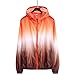 Produktbild puran Kids Gradient Color Schnelltrocknende Taschen Kapuze Anti UV Sonnenschutz Angeln Laufjacke Skin Coat Orange + Kaffee S.None